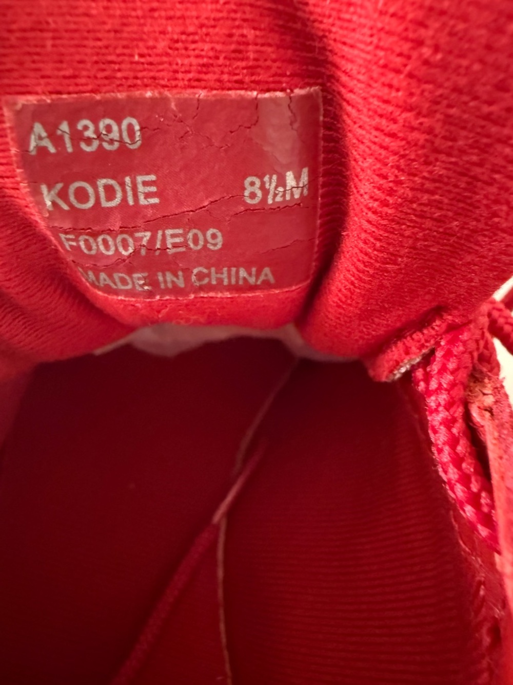 Coach Kodie Siignature Red Suede and Patent Leather Sneakers Size 8,5 M - Picture 7 of 7